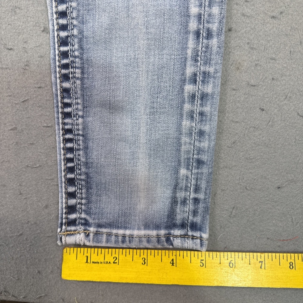 Rock Revival JEANS Womens 26x31.5 ALIVIA Easy SKINNY EMBELISHED THICK STITCH - Picture 6 of 10